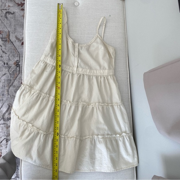 SUNDAY Best Aritzia 100% Cotton Tiered Mini Dress in Whisper White XS - Picture 10 of 10